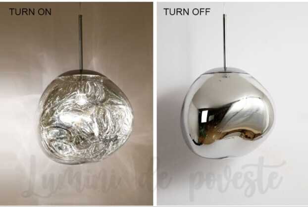 Pendul Glass Silver 220, 1 surse de iluminare